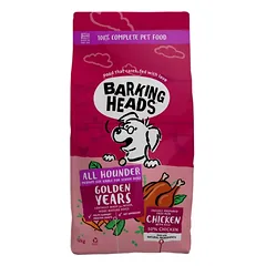 BARKING HEADS Golden Years pašaras šunims su vištiena 2kg. – 12kg.