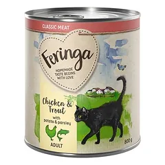 Feringa Classic Meat bandomasis rinkinys 6 x 800 g, drėgnas maistas katėms — 5 nuotrauka