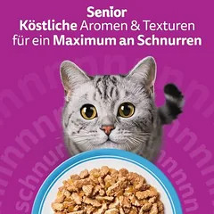 Whiskas 7+ Senior drėgnas maistas katėms, šviežumo maišeliai 40 x 85 g, 80 - 99 g — 3 nuotrauka