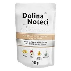 Dolina Noteci PREMIUM mažų veislių šunims su žąsų bulvėmis ir obuoliais 100 g