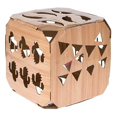 TIAKI žaidimų dėžė su kamuoliuku katėms, L 26 x B 26 x H 26 cm — 3 nuotrauka