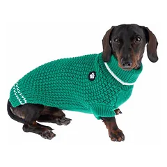TIAKI megztinis šunims Reflective Knit, žalias, Vidutiniams 11–25 kg — 3 nuotrauka