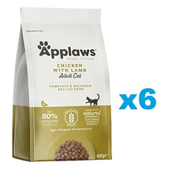 APPLAWS Cat Adult Chicken and Lamb 2,4 kg (6x400 g) vištiena ir ėriena suaugusioms katėms