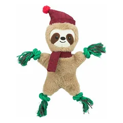 Trixie pliušinis tinginio žaislas ant virvės, Kalėdų leidimas (30 cm)