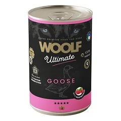 WOOLF Ultimate Adult Dog Goose and Raspberries 400g drėgna maistas su žąsiena ir avietėmis šunims
