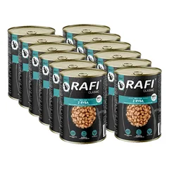 RAFI Cat Gabalėliai su žuvimi padaže – skardinė 12x415 g