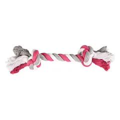 Flamingo trispalvė virvė - kramtomasis žaislas šunims - fuksija, Fuksja / 30cm — 2 nuotrauka