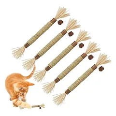 5 natürliche Kausnacks mit Katzenminze Silberrebe Spielzeug