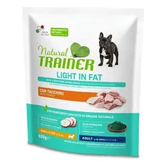Natural Trainer Dog Adult Weight Care Small&Toy Turkey visavertis sausas maistas su kalakutiena svorio kontrolei suaugusiems mažų ir labai mažų veislių šunims, 0,8 kg