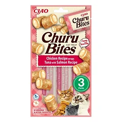 Churu Bites Chicken Tuna Salmon skanėstai katėms 30 g