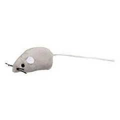 Trixie pliušinė pelė, žaislas katėms, su katžole, 5 cm