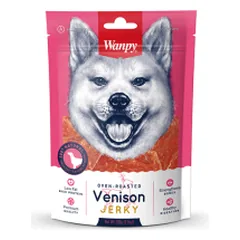 Wanpy Venison Jerky vytinta elniena skanėstai šunims, 100 g