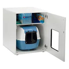 Ferplast medinė spintelė katėms, L 60 x B 53 x H 65 cm — 2 nuotrauka