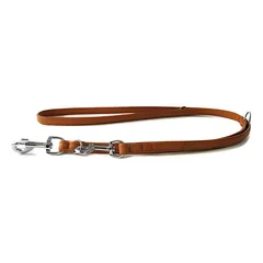 Das Lederband Hunde Führleine Denver cognac/cognac