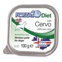 Forza10 Solo Diet Venison drėgnas maistas šunims, su maisto netoleravimu ir alergijomis, 100 g