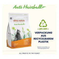 Almo Nature Functional Anti Hairball su višta ir ryžiais, sausas maistas katėms — 4 nuotrauka