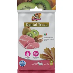 FARMINA N&D Tropical Selection Dental Treat Pork Mini 60 g (7 vnt.) dantų skanėstai mažų veislių šunims