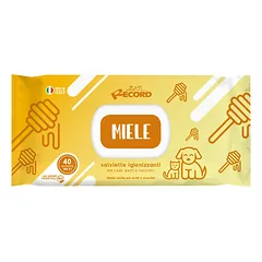 Honey Wipes 40 pcs. - universal wipes for cleaning the fur, eyes, and ears of dogs and cats, with honey