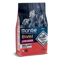 Monge BWild puppy sausas pašaras (elniena) 2,5kg
