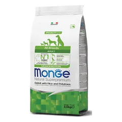 Monge All Breeds Adult Rabbit sausas pašaras šunims, 12 kg parduotuvėje pet24.lt