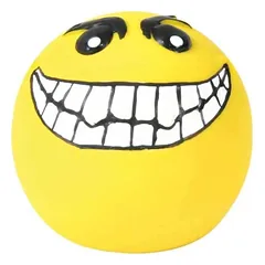 Trixie Smiley kamuolys, lateksas/poliesterio užpildas, 6 cm