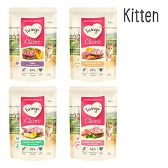Feringa Classic Meat meniu Kitten maišeliai, drėgnas maistas kačiukams 12 x 85 g