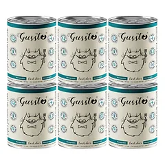 GUSSTO Fresh Deer 6x400 g šviežias elnias, monoproteininė drėgna maistas katėms