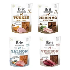 BRIT Jerky Snack Mixed Flavours 4x80g