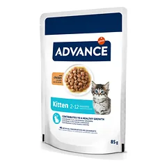 ADVANCE Wet Kitten Chicken 85G*12vnt — 3 nuotrauka