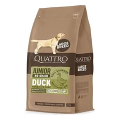 Quattro Junior Large Breed With Duck maistas šunims 12 Kg