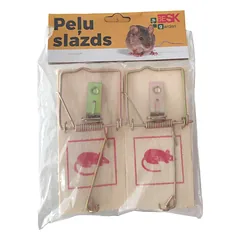 Pelės gaudyklė medinė, 2 vnt.