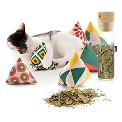 Canadian Cat Company Schmusekissen 6er-Set Katzenminze Pyramide XL