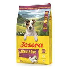 JOSERA Mini Adult Chicken and Rice 2x10kg be glitimo maistas mažų veislių šunims
