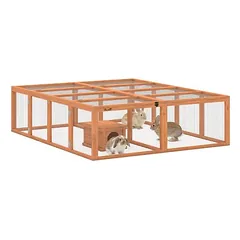 PawHut triušidė, Oranžinė — 2 nuotrauka