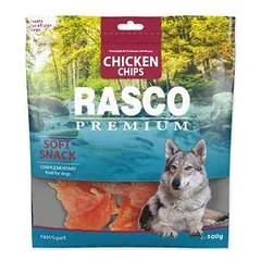 Šunims skirti skanėstai - Rasco Premium Snack vištienos gabaliukai 500 g