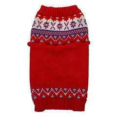 Gyvūnų augintinių megztinis, raudonas, XXL — 4 nuotrauka