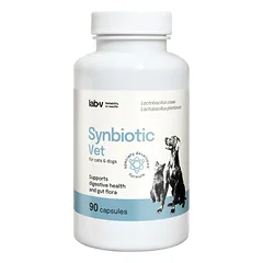 LAB-V Synbiotic Vet - virškinamojo trakto sveikata ir žarnyno mikroflora šunims ir katėms 90 kapsulių
