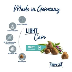 Happy Cat Care Adult Light sausas maistas katėms, < 1,4 kg — 2 nuotrauka