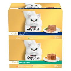 Purina Gourmet Gold kačių maistas  96 x 85g  skonių mišinys