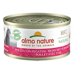 Almo Nature HFC Natural Vištiena ir Kepenėlės konservai katėms, 70 g