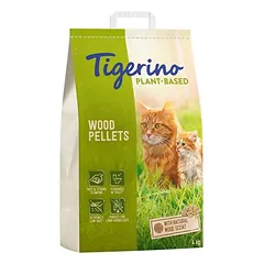 Tigerino Plant-Based Holz-Pellets Katzenstreu - Natürlicher Holzduft, parfümfrei