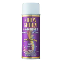 Mr Groom Show Groom kondicionierius - intensyviai blizginantis kailio purškiamas kondicionierius su audinės aliejumi, vitaminu E ir apsauginiu nuo saulės filtru
