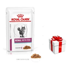 ROYAL CANIN Renal su tunu, 12 x 85 g maišelių + staigmena katėms