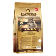 WOLFSBLUT Wild Duck Active sausas ėdalas aktyviems šunims su antiena ir bulvėmis 12,5 kg
