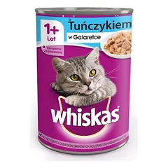 WHISKAS konservuotas kačių maistas su tunu 400 g