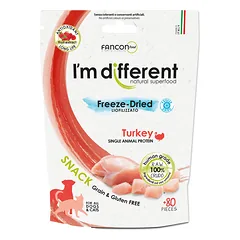Diff Snack Turkey Liofilizuoti skanėstai šunims ir katėms su kalakutu 40 g