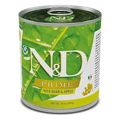 Farmina N&D Dog Prime All Breeds Adult su šerniena ir obuoliais, drėgnas maistas šunims 285 g — 2 nuotrauka