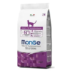 Monge Daily Line super premium pašaras suaugusioms katėms su vištiena 1,5kg