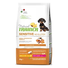 Natural Trainer Sensitive Mini Puppy Salmon sausas pašaras šunims