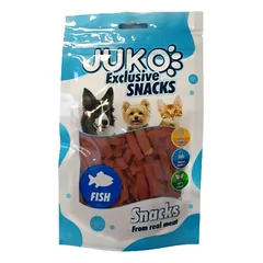 Juko skanėstas lašišos juostelės 70g, 70 g parduotuvėje petbaze.lt